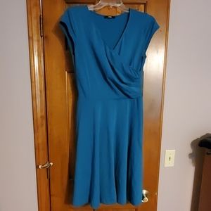 Mid length teal dress